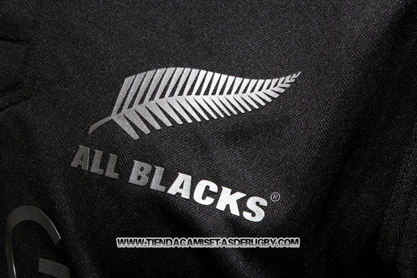 Camiseta Nueva Zelandia All Blacks Mangas Larga Rugby 2016 Local